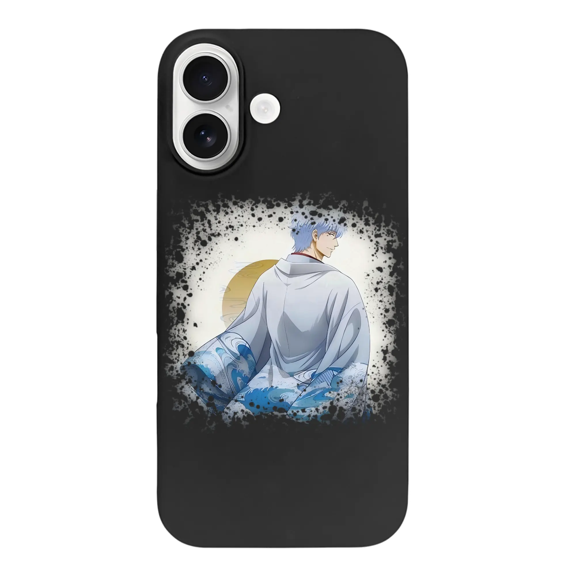 銀魂 グッズ 坂田 銀時 - iPhone 17 シリーズ シリコンケース 薄型 耐衝撃 指紋防止 ソフトタッチカバー 精密フィット 傷防止 保護ケース iPhone 17/17 Air/17 Pro/17 Pro Max 対応